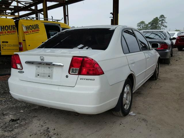 JHMES96613S025531 - 2003 HONDA CIVIC HYBR WHITE photo 4