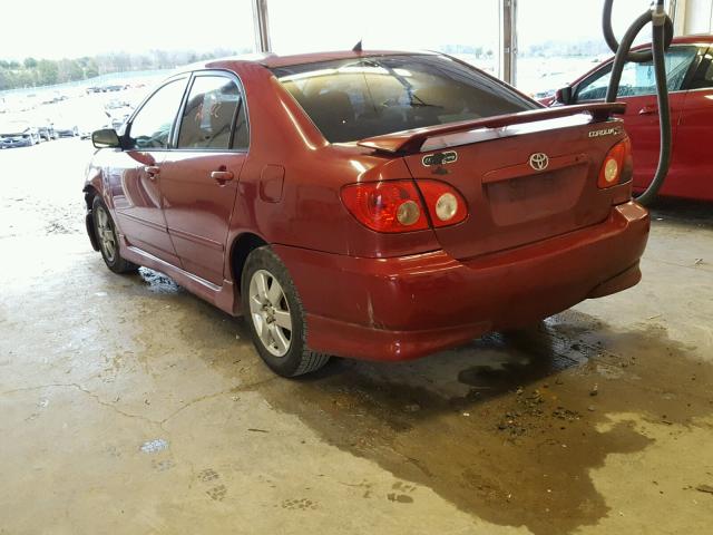 2T1BR32E25C462081 - 2005 TOYOTA COROLLA CE MAROON photo 3