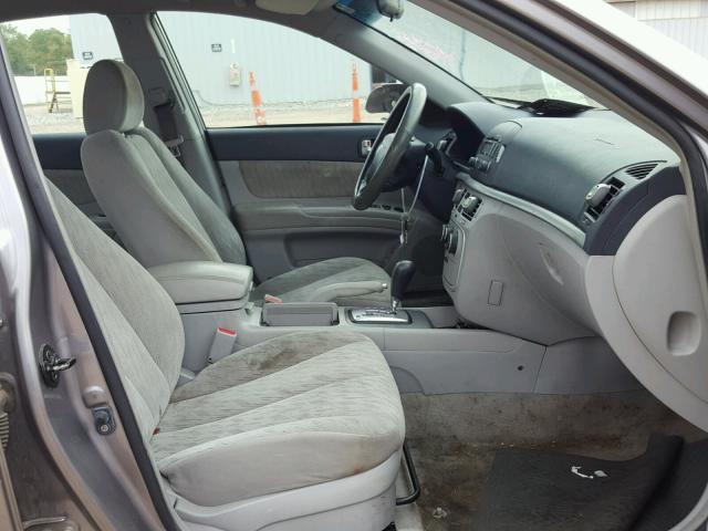 KMHET46C76A129843 - 2006 HYUNDAI SONATA GL SILVER photo 5