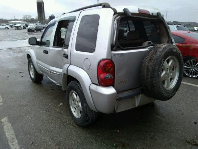 1J8GK58K14W268577 - 2004 JEEP LIBERTY LI GRAY photo 3