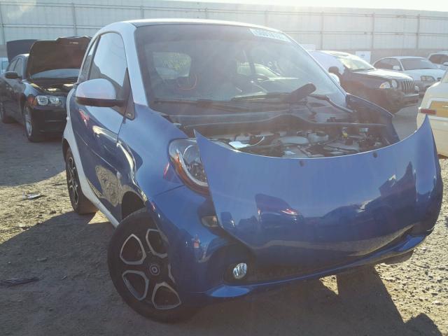 WMEFJ5DA3GK052729 - 2016 SMART FORTWO BLUE photo 1