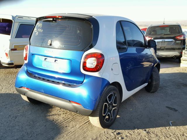 WMEFJ5DA3GK052729 - 2016 SMART FORTWO BLUE photo 4