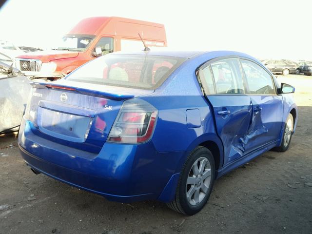 3N1AB6AP0BL623527 - 2011 NISSAN SENTRA 2.0 BLUE photo 4