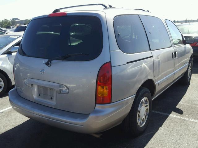 4N2XN11T7YD832953 - 2000 NISSAN QUEST SE TAN photo 4