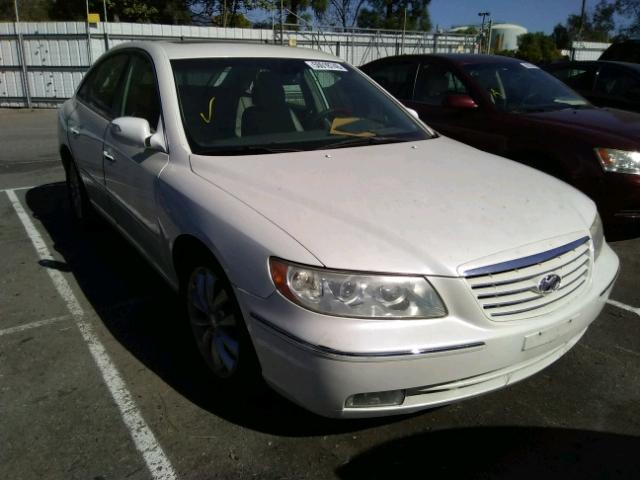 KMHFC46FX7A185548 - 2007 HYUNDAI AZERA SE WHITE photo 1