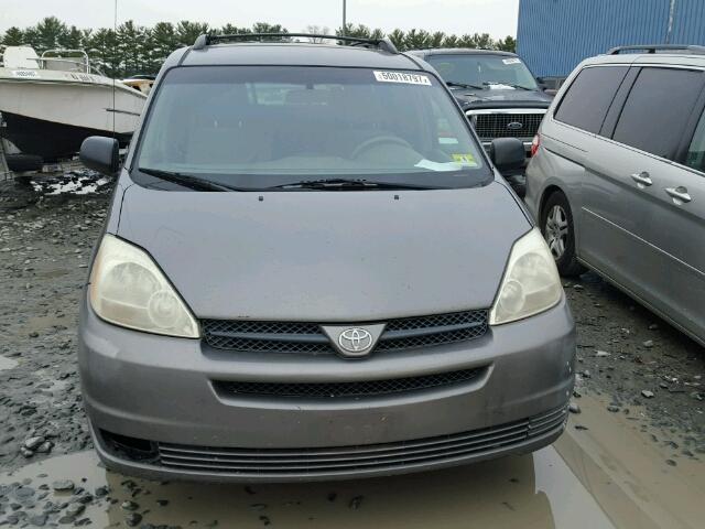 5TDZA23C94S205213 - 2004 TOYOTA SIENNA CE CHARCOAL photo 9