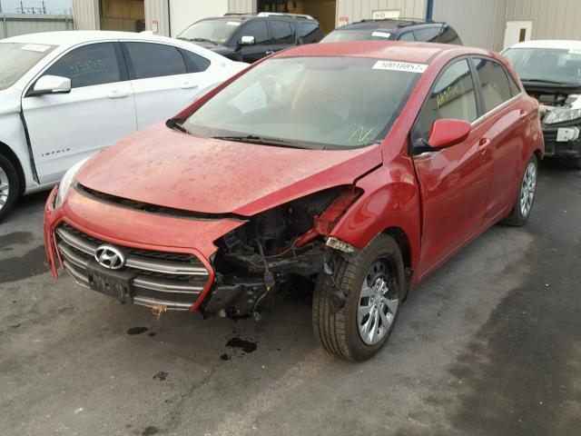 KMHD35LH5GU251585 - 2016 HYUNDAI ELANTRA GT RED photo 2