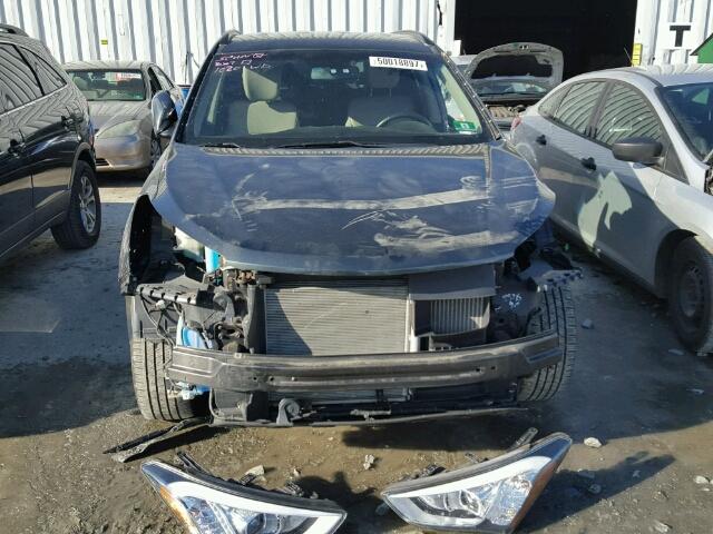 5XYZUDLA6DG017473 - 2013 HYUNDAI SANTA FE S BLUE photo 9