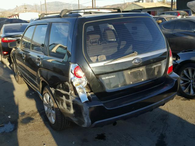 JF1SG63638H725294 - 2008 SUBARU FORESTER 2 BLACK photo 3