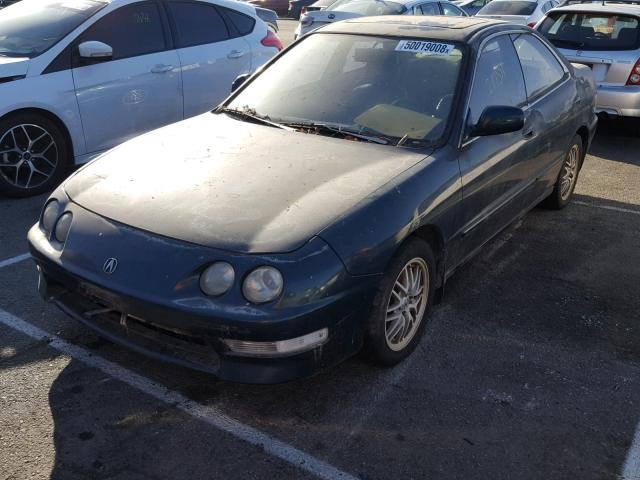 JH4DB7660WS000690 - 1998 ACURA INTEGRA GS GREEN photo 2