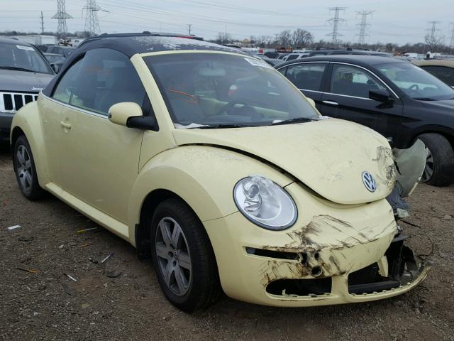 3VWRF31Y46M331436 - 2006 VOLKSWAGEN NEW BEETLE YELLOW photo 1