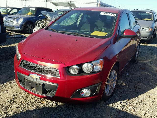 1G1JC5SH8C4131128 - 2012 CHEVROLET SONIC LT BURGUNDY photo 2