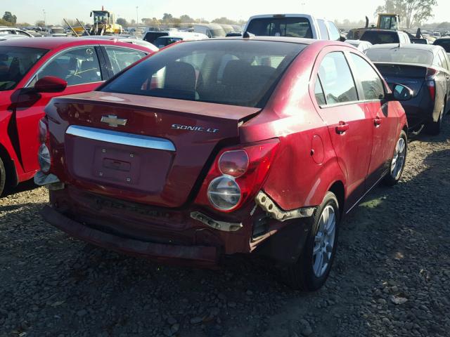 1G1JC5SH8C4131128 - 2012 CHEVROLET SONIC LT BURGUNDY photo 4