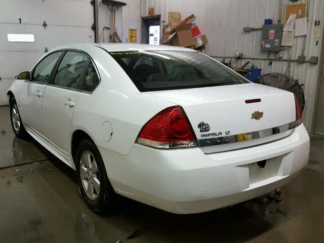 2G1WB5EN1A1127232 - 2010 CHEVROLET IMPALA LT WHITE photo 3