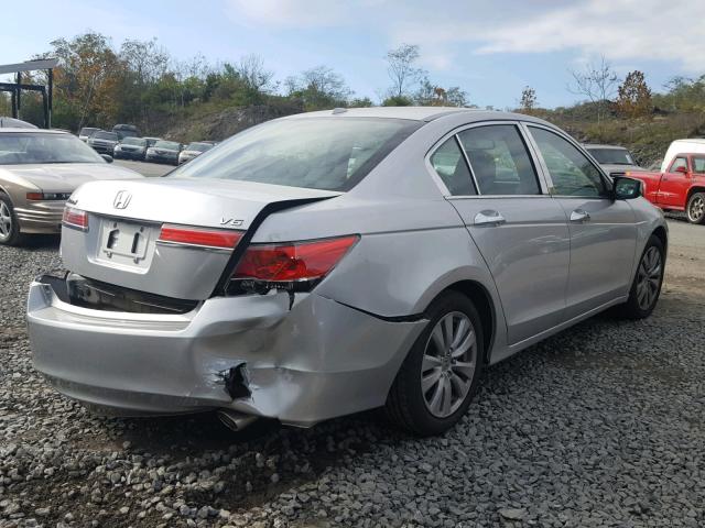 1HGCP3F85CA040470 - 2012 HONDA ACCORD EXL SILVER photo 4