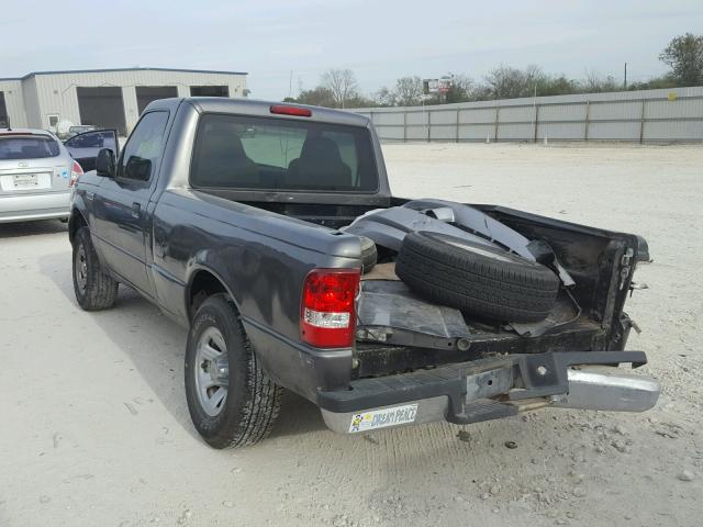 1FTYR10D88PA67157 - 2008 FORD RANGER CHARCOAL photo 3