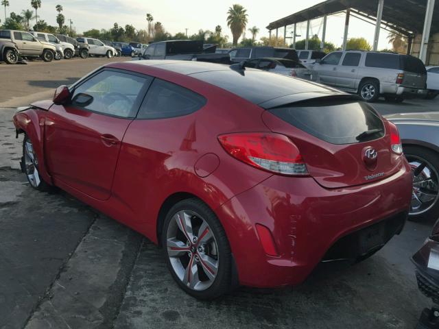 KMHTC6AD0CU062466 - 2012 HYUNDAI VELOSTER B RED photo 3