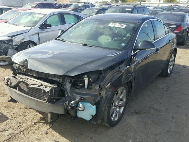 2G4GS5EK7C9168367 - 2012 BUICK REGAL PREM GRAY photo 2