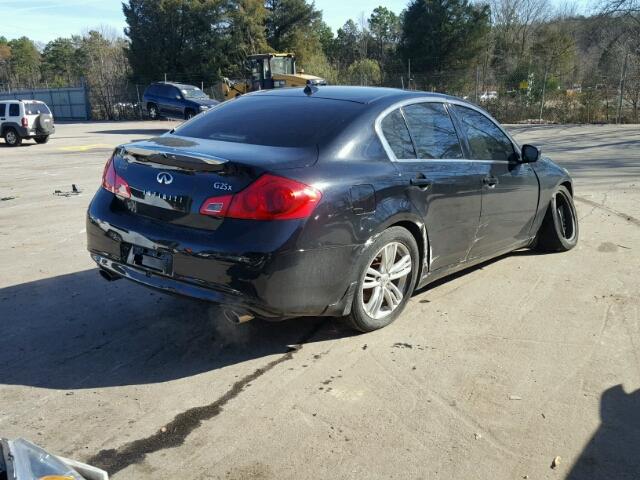 JN1DV6AR7BM652633 - 2011 INFINITI G25 BLACK photo 4