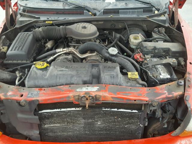 1B4HS28Z51F591126 - 2001 DODGE DURANGO RED photo 7