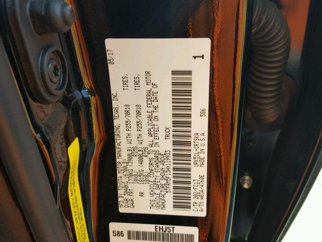 5TFRM5F13HX119933 - 2017 TOYOTA TUNDRA DOU BLACK photo 10