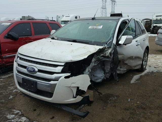 2FMDK3JC3BBA15756 - 2011 FORD EDGE SEL WHITE photo 2