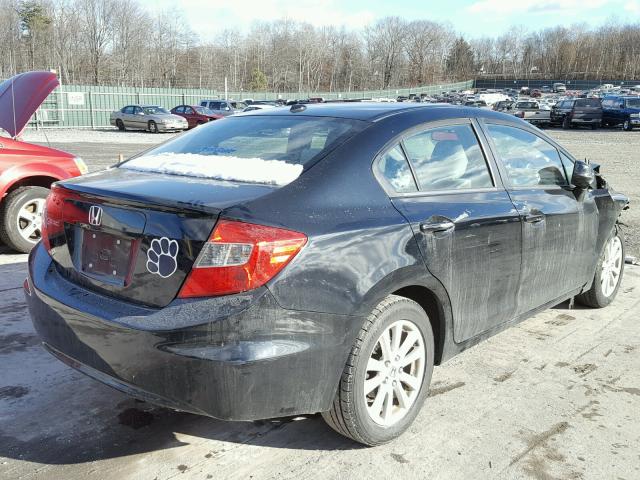 2HGFB2F81CH519301 - 2012 HONDA CIVIC EX შავი ფოტო 4