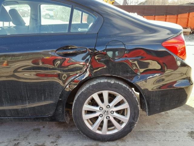2HGFB2F81CH519301 - 2012 HONDA CIVIC EX შავი ფოტო 9