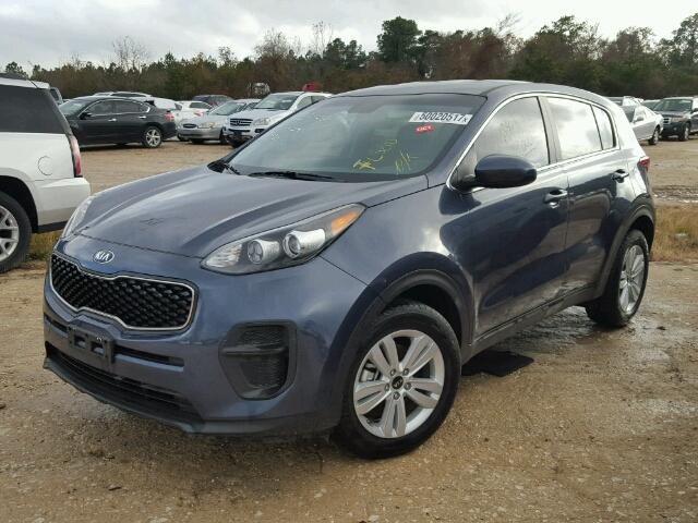 KNDPM3AC3H7272350 - 2017 KIA SPORTAGE L GRAY photo 2