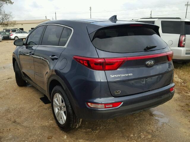 KNDPM3AC3H7272350 - 2017 KIA SPORTAGE L GRAY photo 3