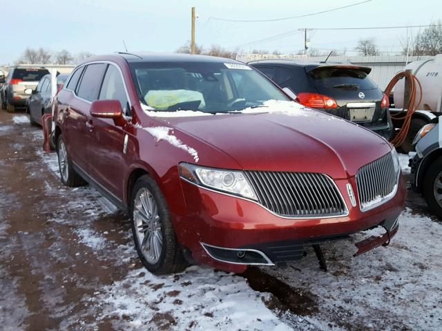 2LMHJ5AT6DBL50145 - 2013 LINCOLN MKT RED photo 1