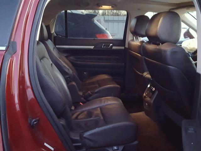 2LMHJ5AT6DBL50145 - 2013 LINCOLN MKT RED photo 6