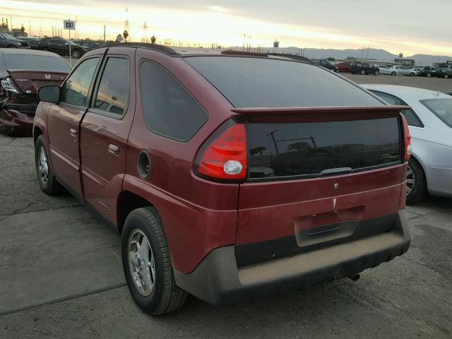 3G7DA03EX5S531288 - 2005 PONTIAC AZTEK RED photo 3