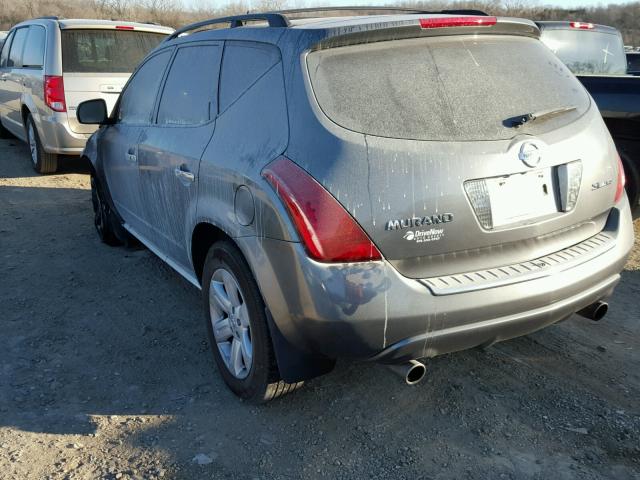 JN8AZ08W57W641837 - 2007 NISSAN MURANO SL GRAY photo 3