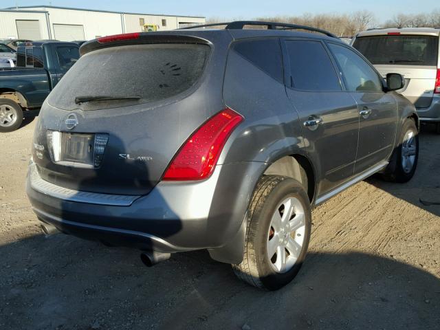 JN8AZ08W57W641837 - 2007 NISSAN MURANO SL GRAY photo 4