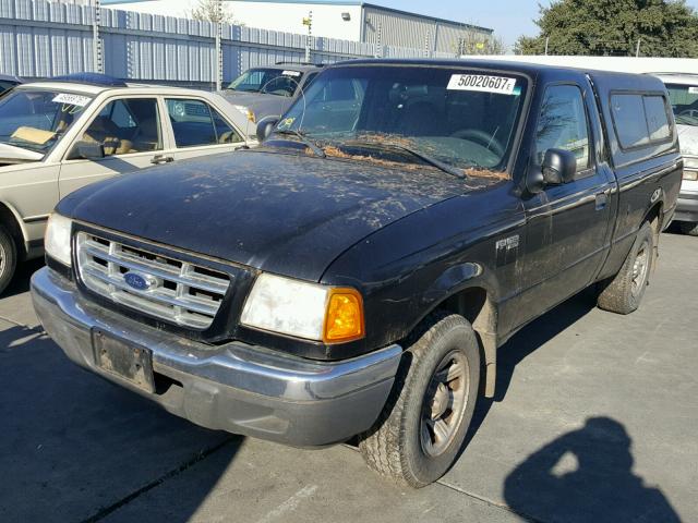 1FTYR10D91PB23712 - 2001 FORD RANGER BLACK photo 2