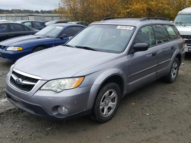 4S4BP60CX86352251 - 2008 SUBARU OUTBACK SILVER photo 2