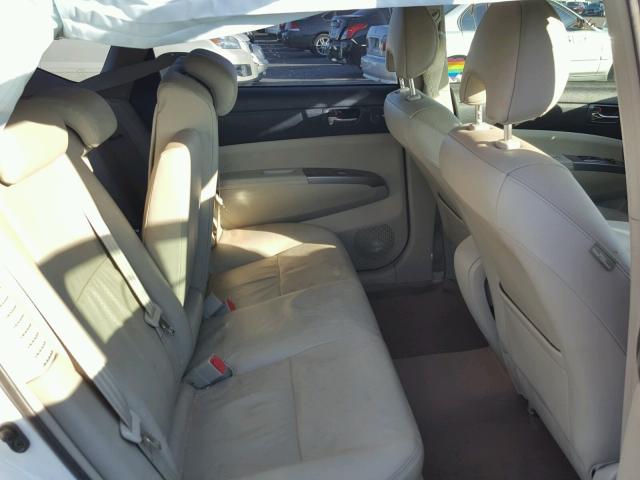 JTDKB20U967514219 - 2006 TOYOTA PRIUS WHITE photo 6