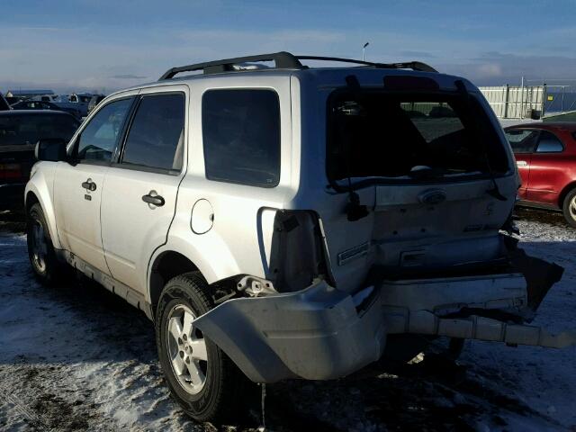 1FMCU0DG4CKC85329 - 2012 FORD ESCAPE XLT SILVER photo 3