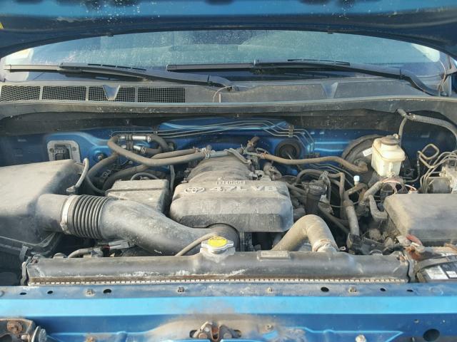 5TFRT54127X014949 - 2007 TOYOTA TUNDRA DOU BLUE photo 7