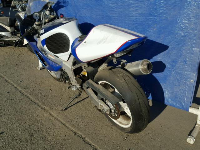 JS1GN7BA312108322 - 2001 SUZUKI GSX-R600 BLUE photo 3