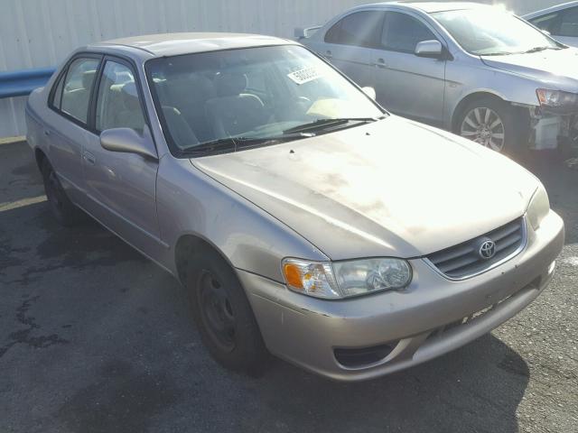 1NXBR12E01Z552343 - 2001 TOYOTA COROLLA CE GOLD photo 1