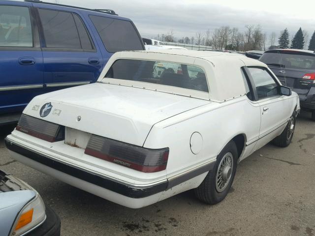 1MEBP9233GH641217 - 1986 MERCURY COUGAR WHITE photo 4