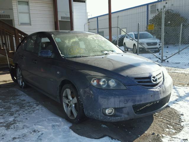 JM1BK343441204566 - 2004 MAZDA 3 HATCHBAC BLUE photo 1