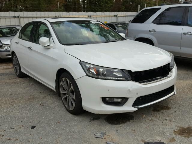 1HGCR2F75EA162079 - 2014 HONDA ACCORD EX WHITE photo 1