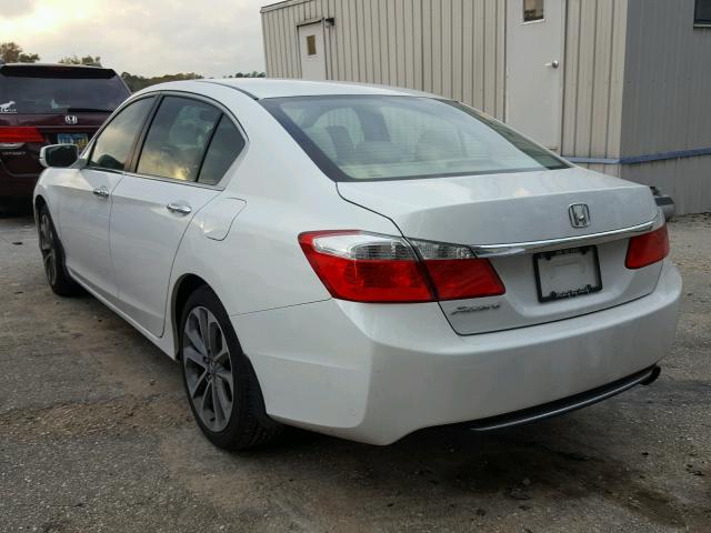 1HGCR2F75EA162079 - 2014 HONDA ACCORD EX WHITE photo 3