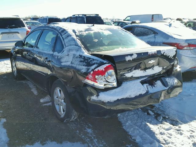 2G1WT58K679158033 - 2007 CHEVROLET IMPALA LT BLACK photo 3