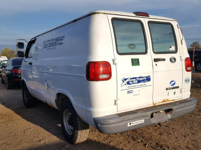 2B7HB11X7YK157520 - 2000 DODGE RAM VAN B1 WHITE photo 3