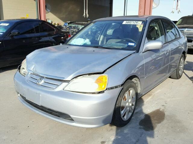 2HGES26733H588798 - 2003 HONDA CIVIC EX SILVER photo 2