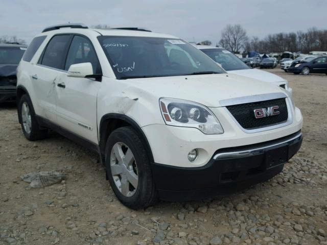 1GKEV33748J162824 - 2008 GMC ACADIA SLT WHITE photo 1